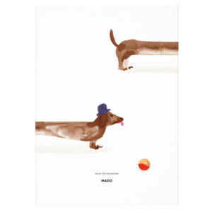 Doug the Dachshund – 50 x 70  – PAPER COLLECTIVE