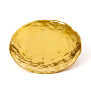 SELETTI – Piatto dolce – Fingers Porcelain Gold