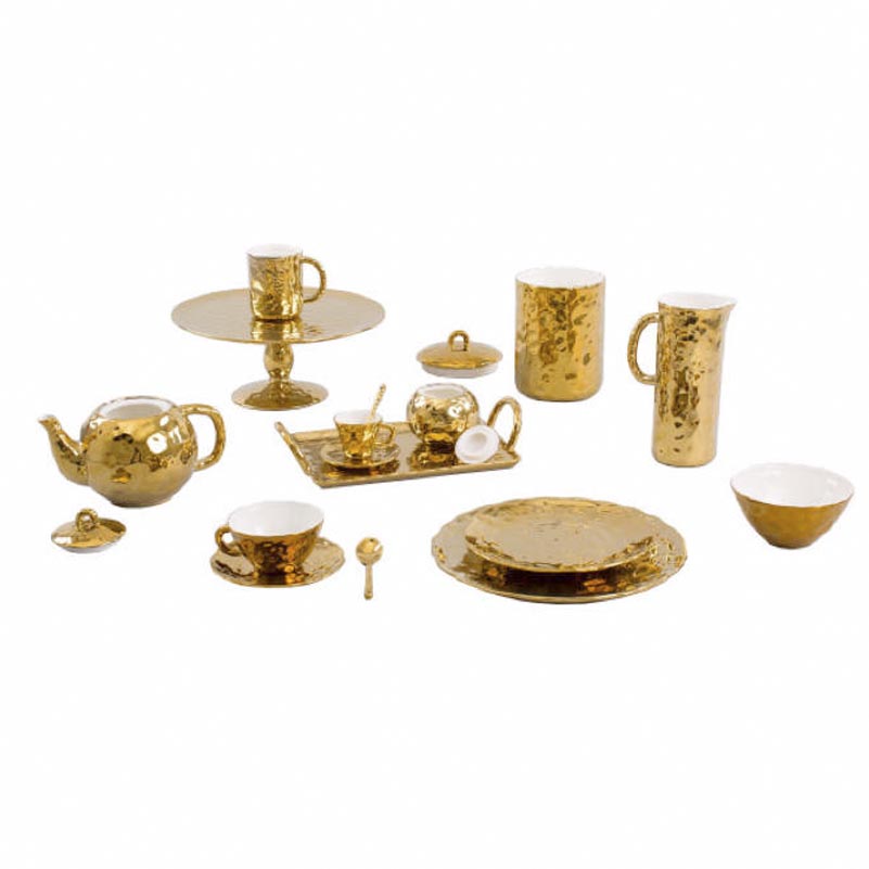 SELETTI - Fingers Porcelain Gold Bowl - Coppetta - Oro