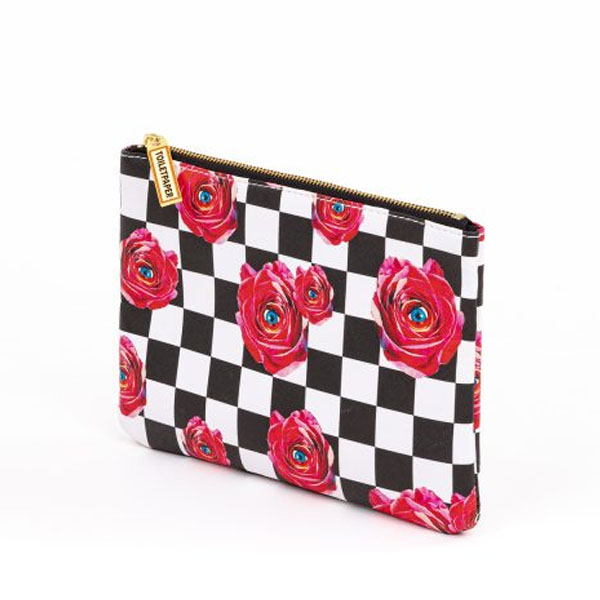 SELETTI- Toiletpaper Case Roses -pochette