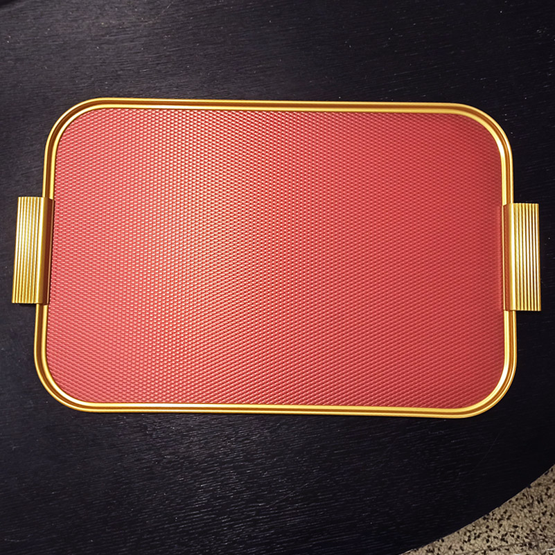 KAYMET - Vassoio Diamond Red/Gold -S18