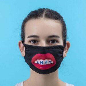 SELETTI- Facemask Shite Black Size S/M