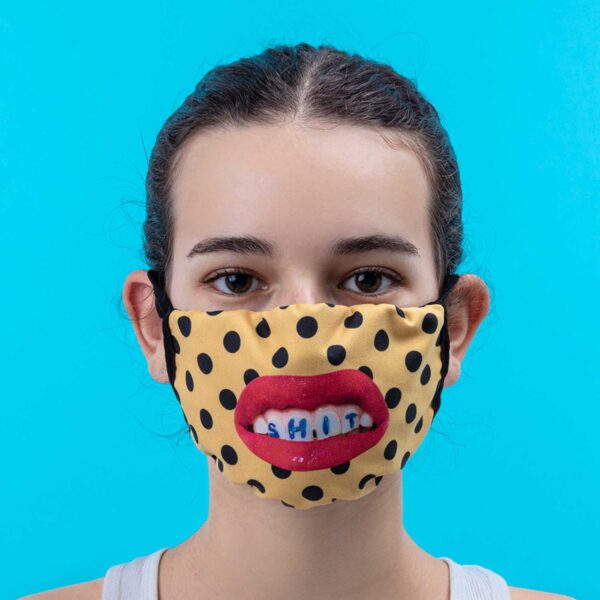 SELETTI- Facemask TEETH Pois Size S/M