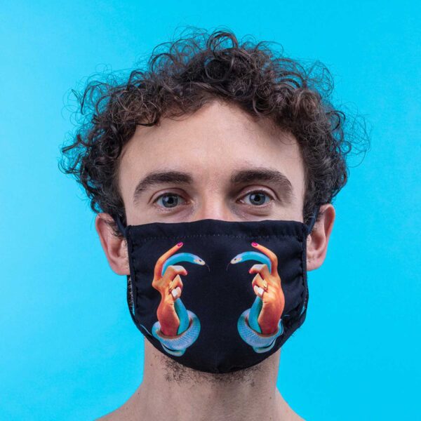 SELETTI- Facemask Hands with Snakes M/L