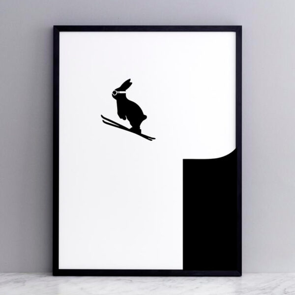 HAM - Ski jumping - Coniglio sciatore 30 x 40