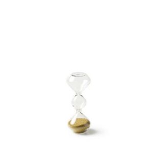 BITOSSI – Time Mini Clessidra, Trasparente/Oro