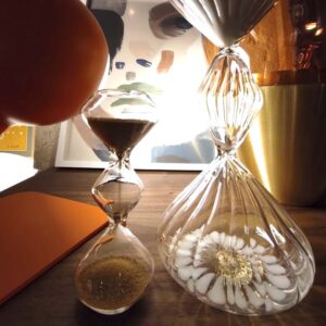 BITOSSI – Time Mini Clessidra, Trasparente/Oro