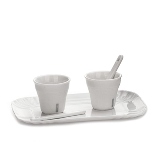 SELETTI- Estetico Quotidiano – Coffee Set 2 Tazze + 1 Vassoio