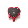 SELETTI - Specchio Cornice "Melted Heart Red" - Rosso