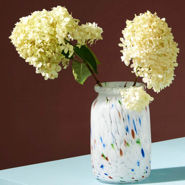 Splash Vase Roll Neck - Medium- White dot - HAY