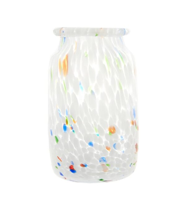 Splash Vase Roll Neck - Medium- White dot - HAY