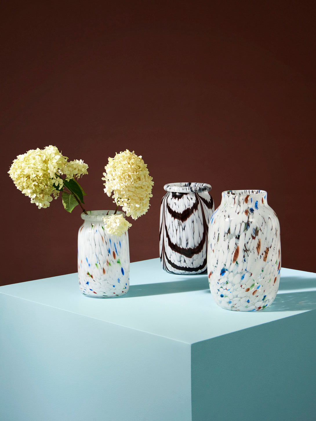 Splash Vase Roll Neck – Medium- White dot – HAY