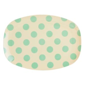 Vassoio - Crema - Green Dot Print - RICE DK