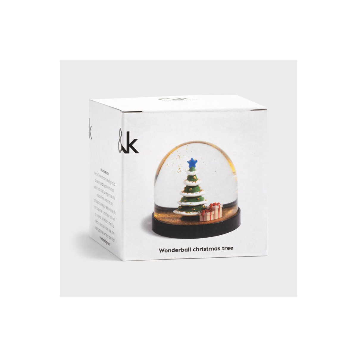 & Klevering – Ampolla con neve albero di Natale