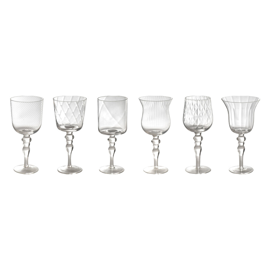 Bitossi Home – Set 6 Calici vetro Texture