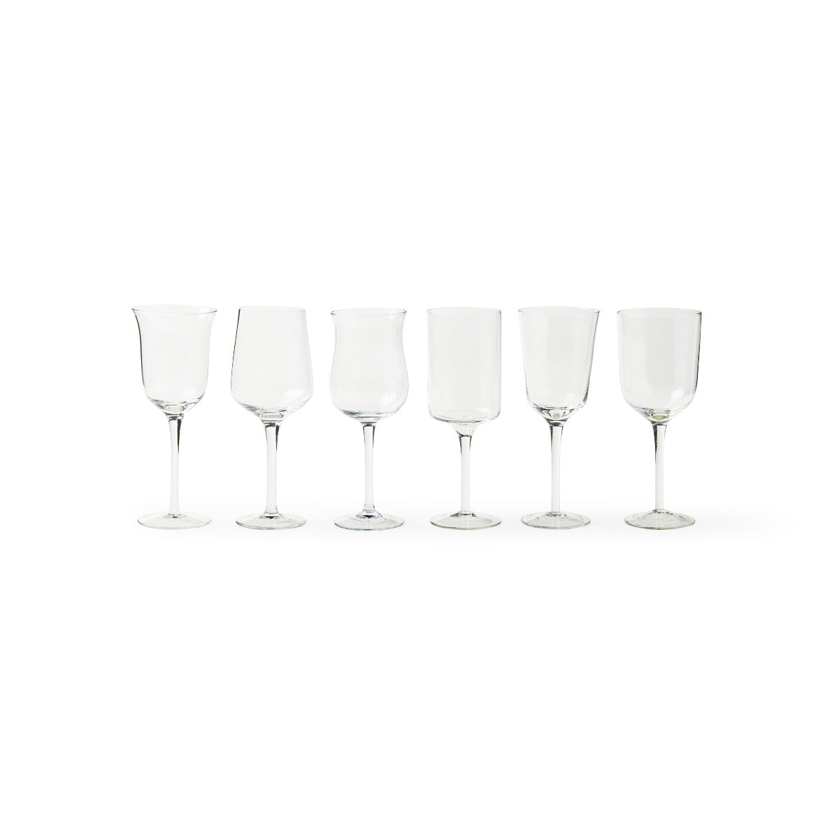 Bitossi Home – Set 6 Calici Trasparenti forme assortite