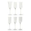 Bitossi Home - Set 6 Flute trasparenti forme assortite