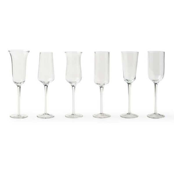 Bitossi Home - Set 6 Flute trasparenti forme assortite